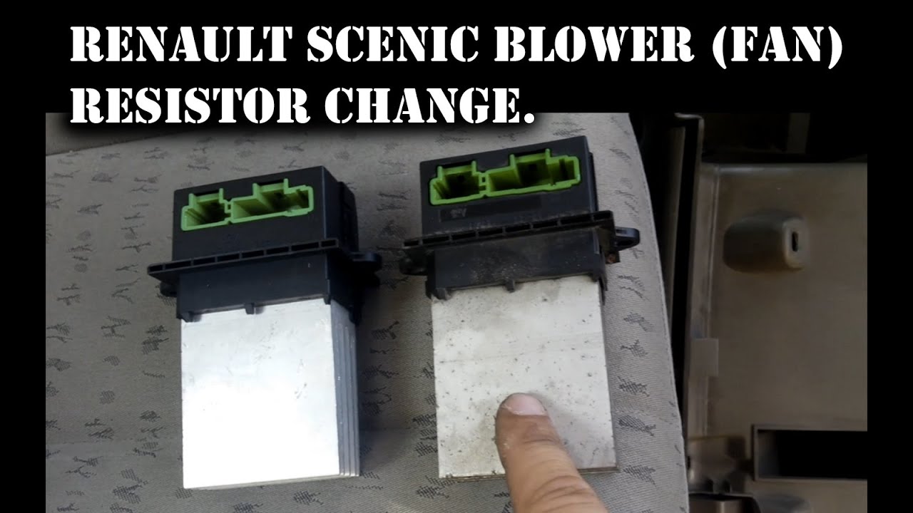 How to change scenic resistor pack. blower resistor replacement