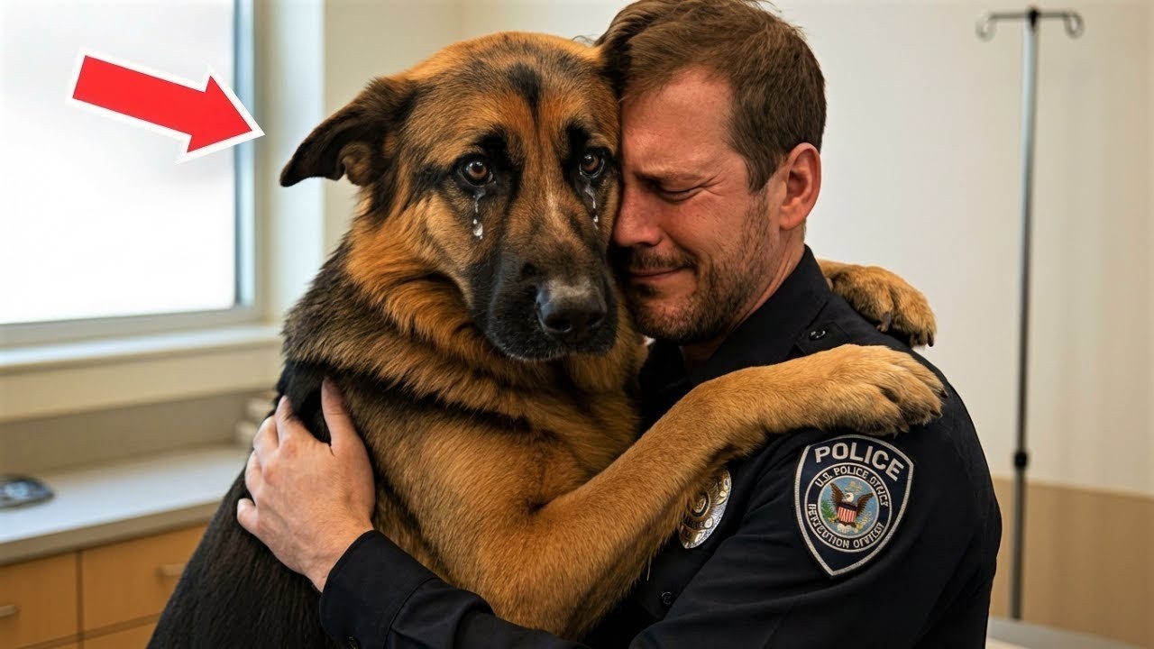 Little Puppy Keeps Following Female Officer For Help - When She Realizes Why, She Bursts Into Tears!