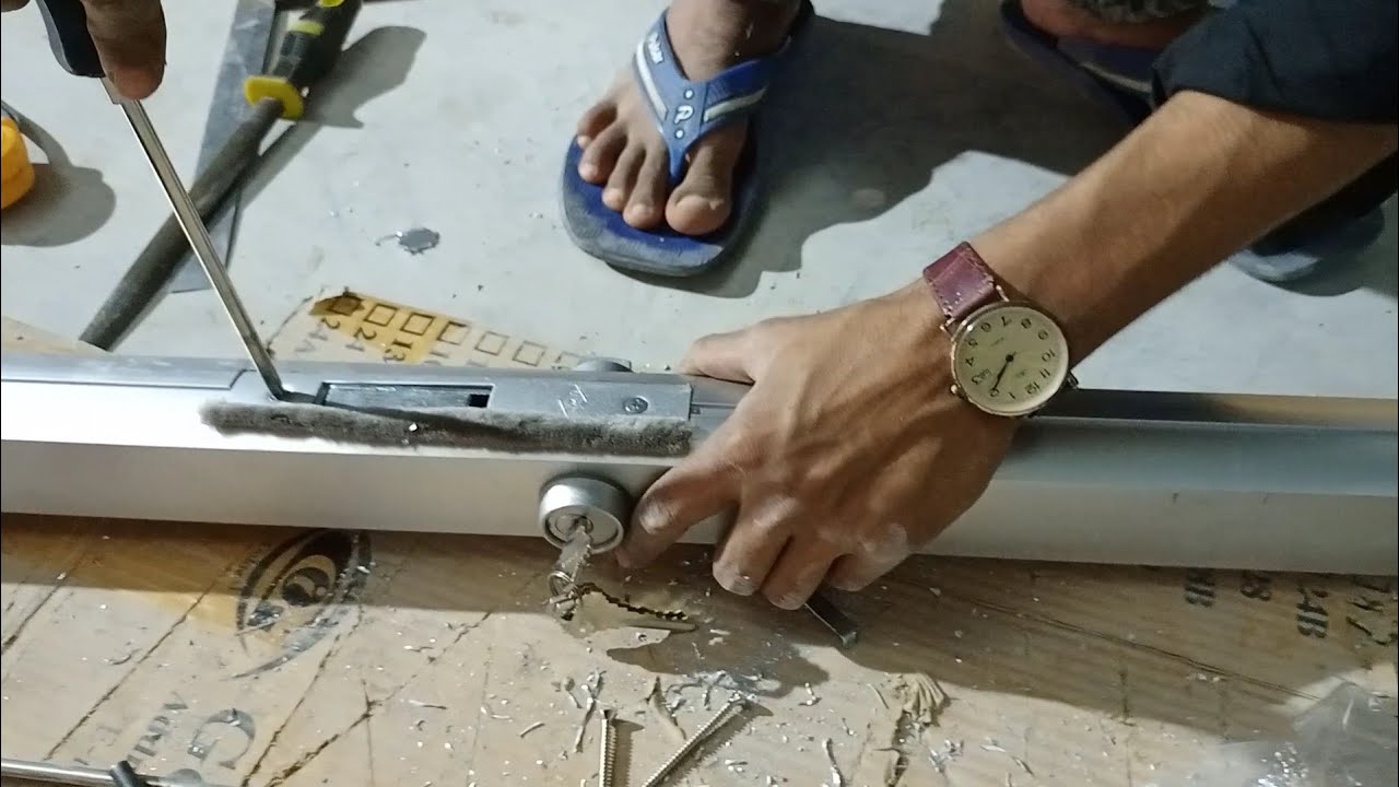 How To Install Swing Door Lock  Fitting.  কি ভাবে সুইং ডোর এর লক  দাগানো এবং  লাগাবেন?