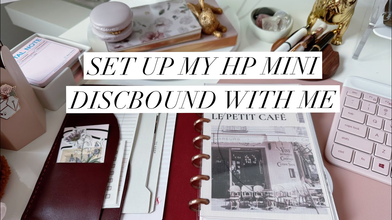Setting up an HP mini discbound planner✨