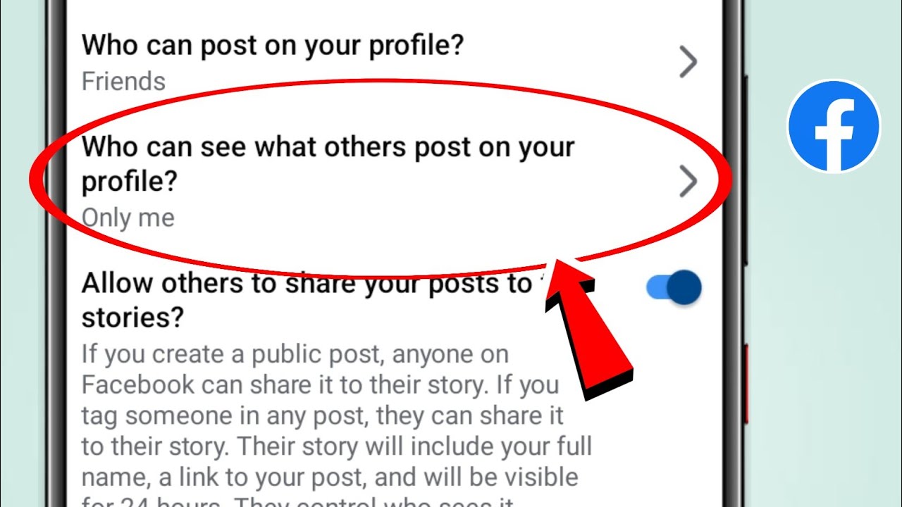 How to use Who can see what others post on your profile setting on Facebook 