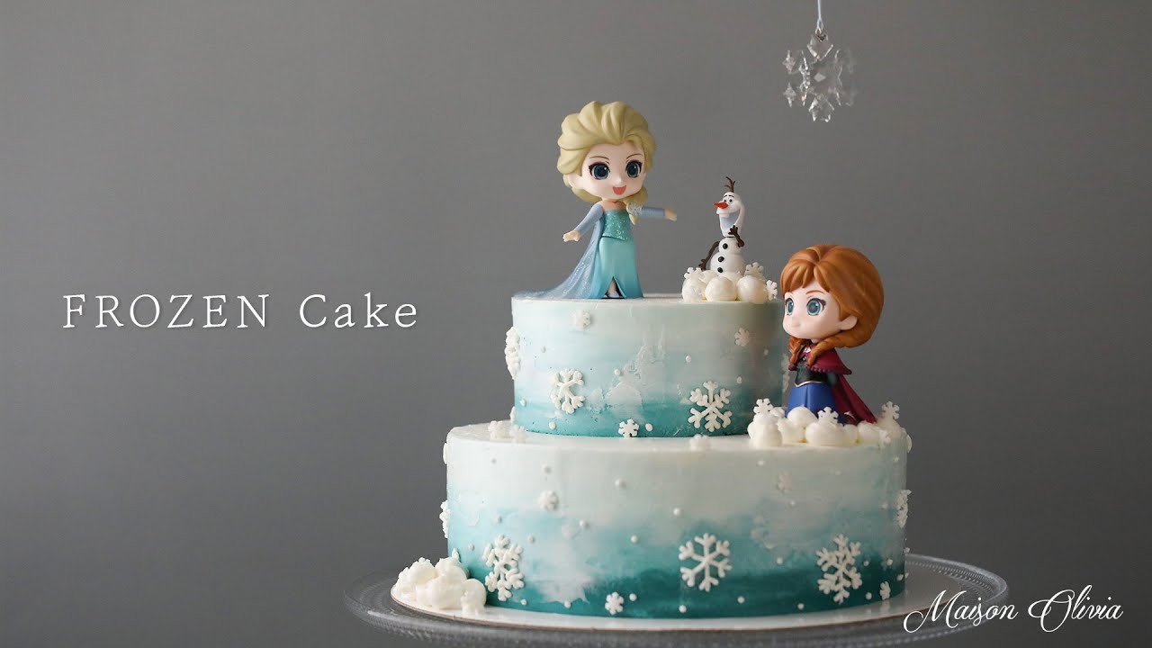 겨울왕국 케이크, Frozen cake / 피규어케이크 만들기
