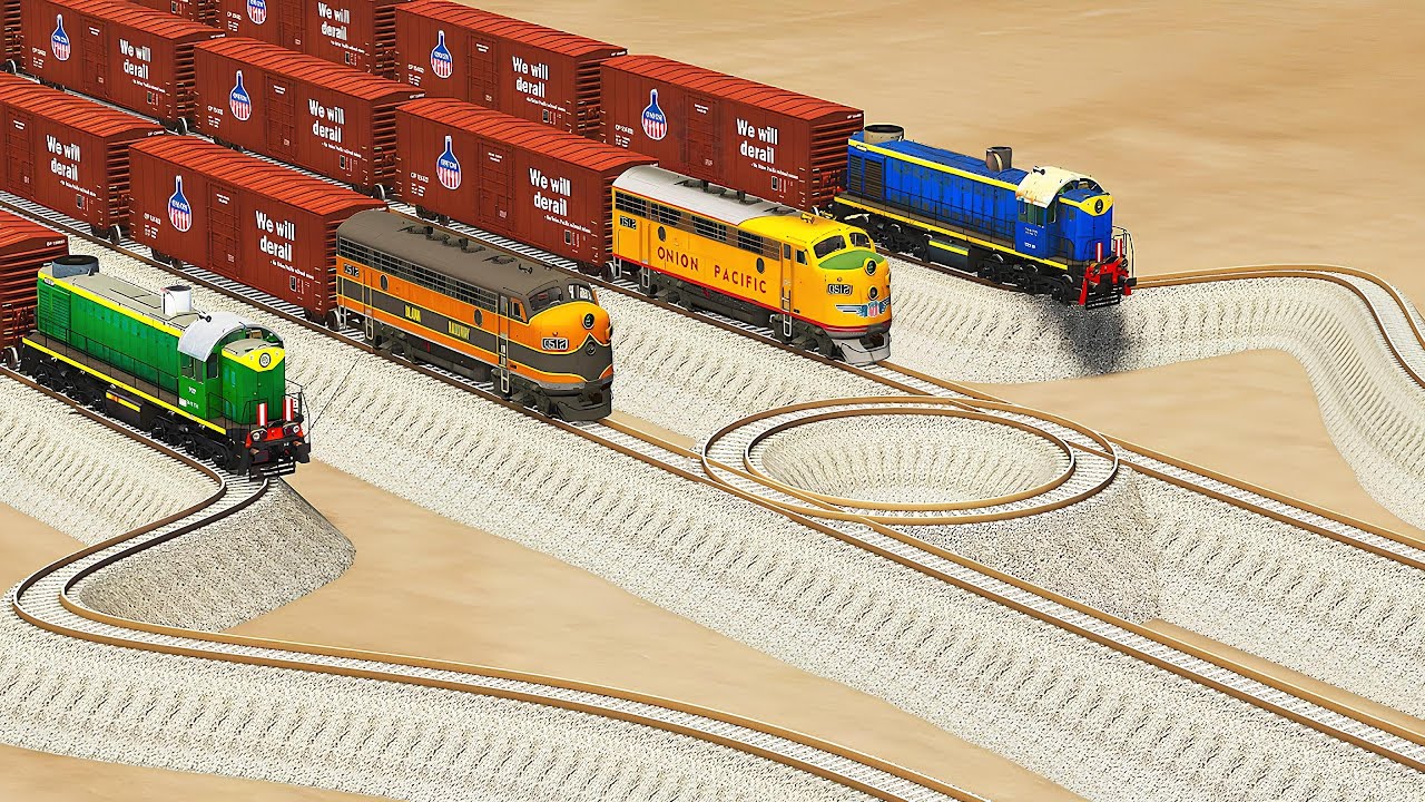 THE BIGGEST MISTAKE ON RAIL TRACKS TRAIN CANT IGNORE !!! | BeamNG.Drive