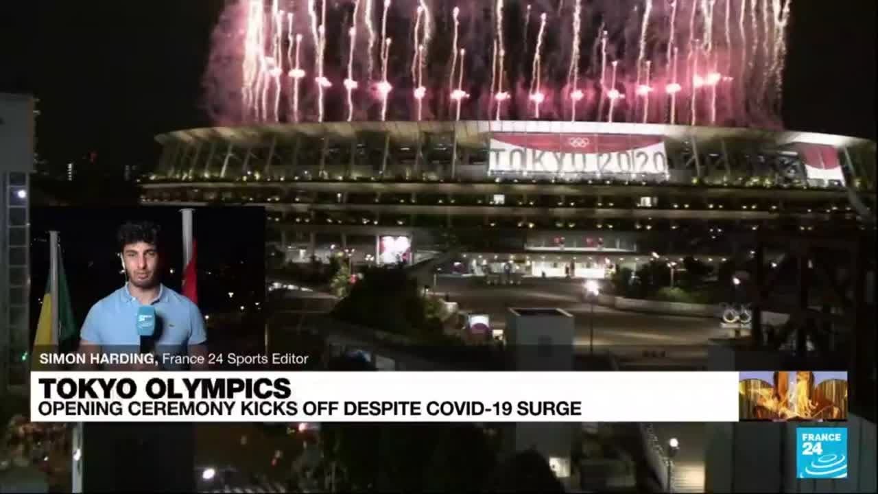 Athletes paraded through empty stadium at Tokyo's no-frills opening ceremony &bull; FRANCE 24 English