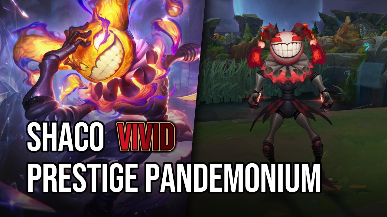Prestiżowa sk&oacute;rka Pandemonium Shaco | League of Legends | Żywe barwy