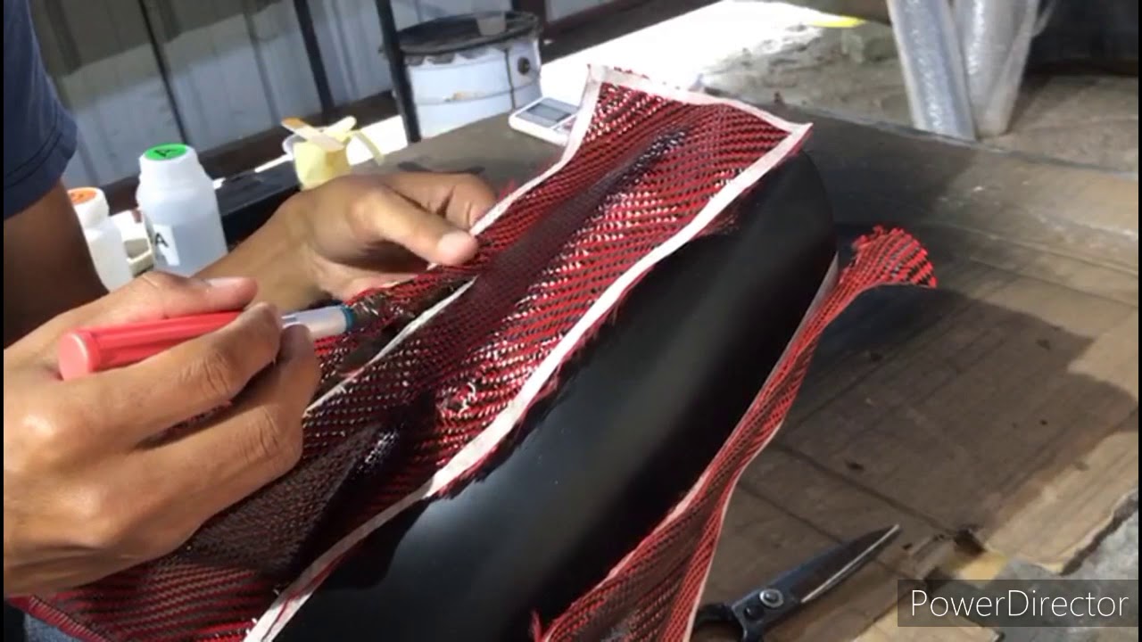 Mudguard Yamaha Y15 | cantum kain Carbon Fiber | Free tutorial