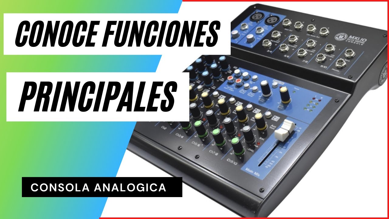 🎼 (PASO A PASO) Como usar una CONSOLA AN&Aacute;LOGA