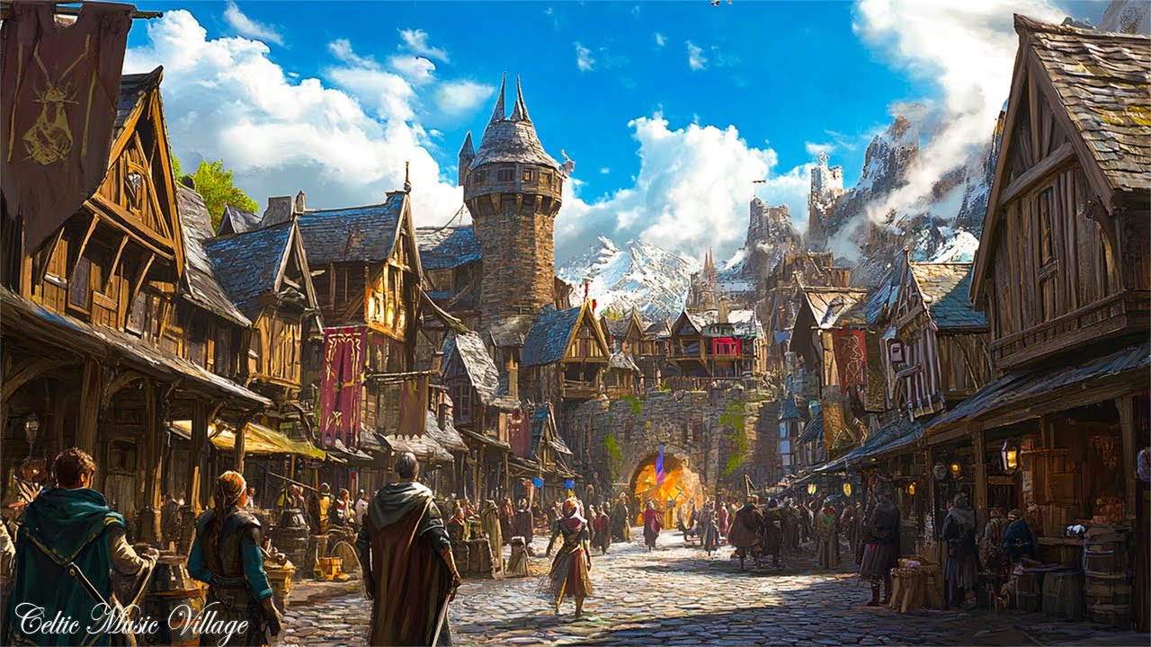 💖 Beautiful Medieva💖 Music and Celtic Fantasy Music - Medieval folk Music, Medieval Market, NO ADS