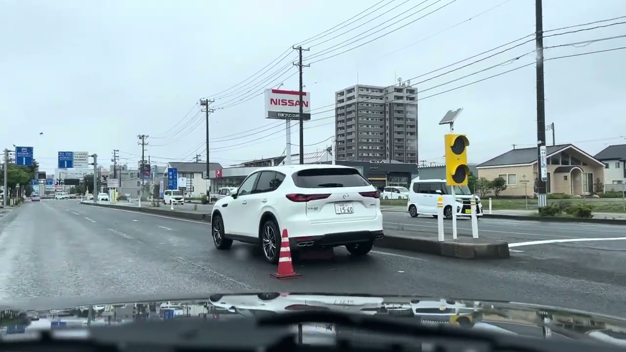 秋田市太平川氾濫後の様子　東通2丁目付近　焼肉わかばは無事だったか？