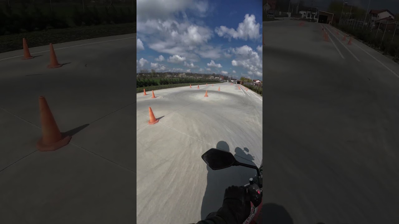 Poligon moto, proba practică examen