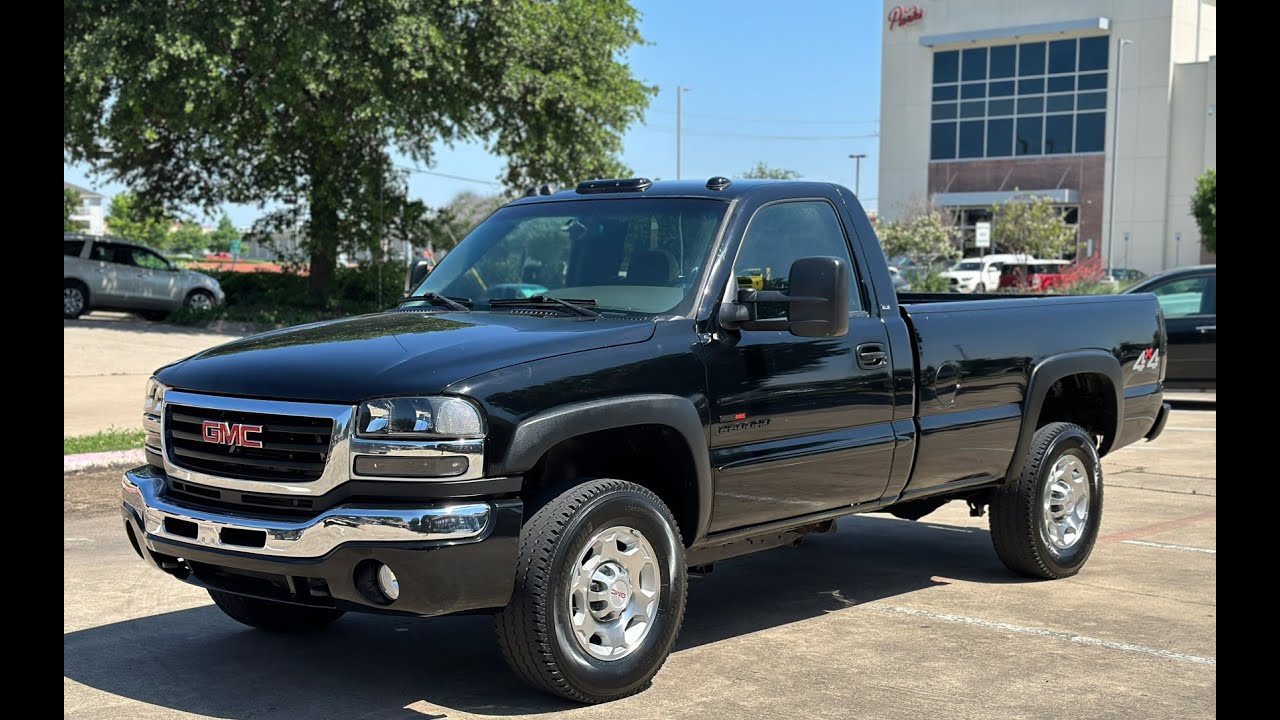 05 GMC Sierra 2500 HD Regular Cab 4x4 6.6 duramax SLE Longbed @ Dallas MotorWorks---SOLD--