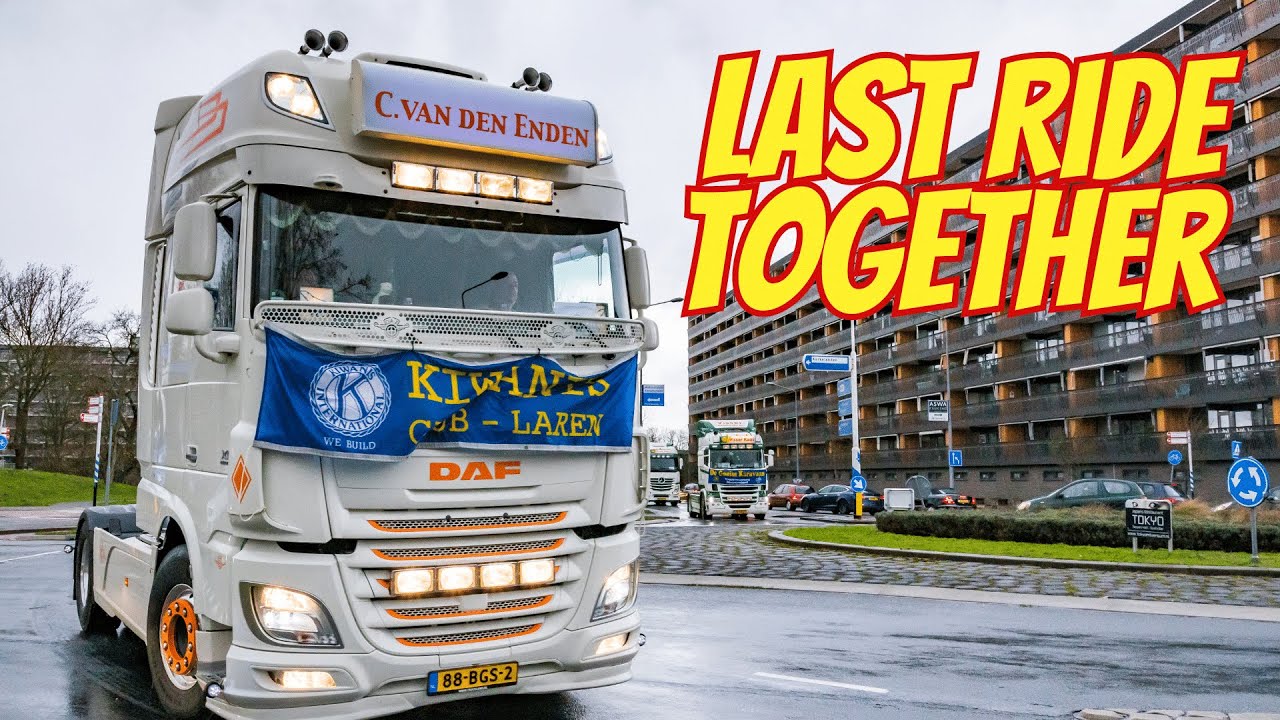 Heartwarming Moments: Gooise Karavaan's Final Ride Through the Storm (Truckersrun)