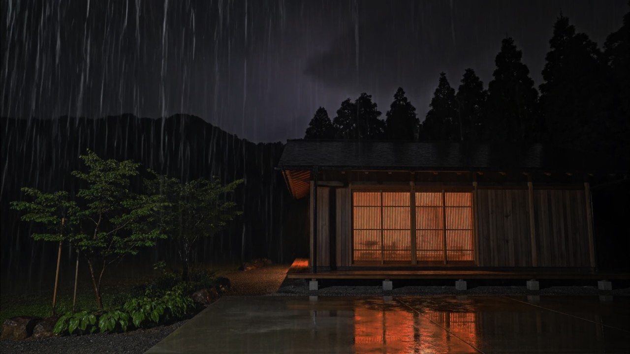 3 Minutes to Fall Asleep Instantly: Heavy Rain on a Metal Roof & Deep Thunder