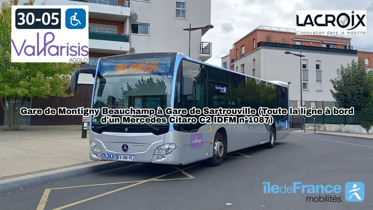 [Ligne 30-05 LACROIX] Citaro C2 IDFM n°1087 - Gare de Montigny Beauchamp à Gare de Sartrouville