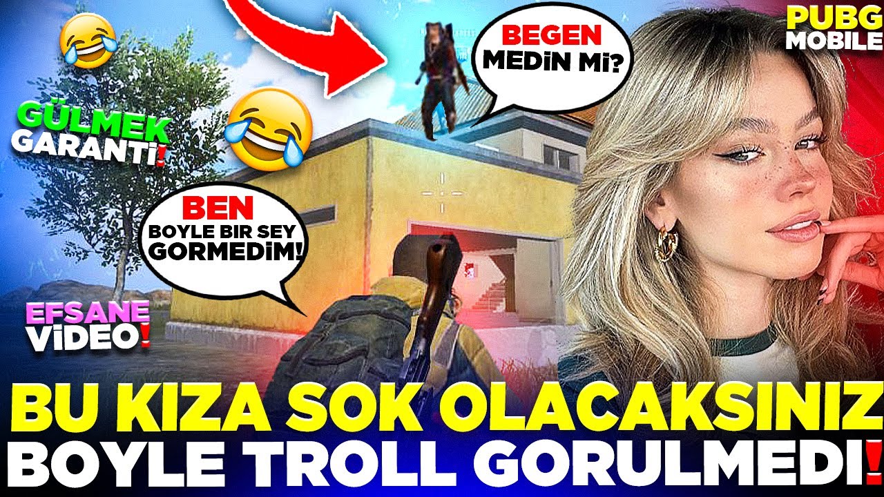 BU KIZA ŞOK OLACAKSINIZ 😳 BÖYLE TROL GÖRÜLMEDİ 🤣 | PUBG MOBILE