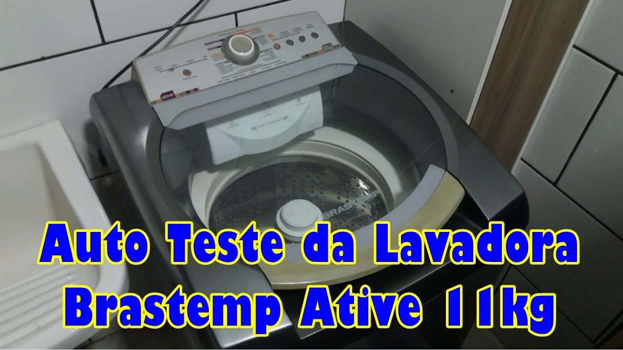 Auto teste da lavadora brastemp Ative 11 kg  BWL11a - FAIEPPI