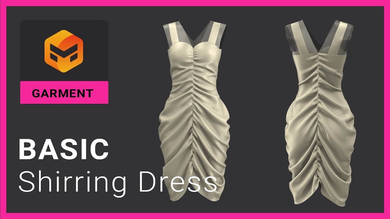 [Basic Garment] Shirring Dress
