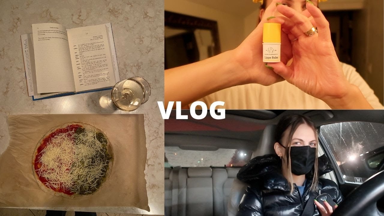 VLOG: night time routine: making dinner, skincare, getting ready for bed, etc!