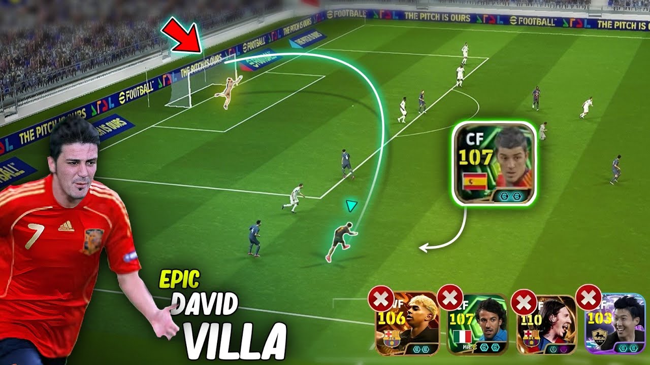 New epic David villa national card is something special 🔥 efootball 26 mobile