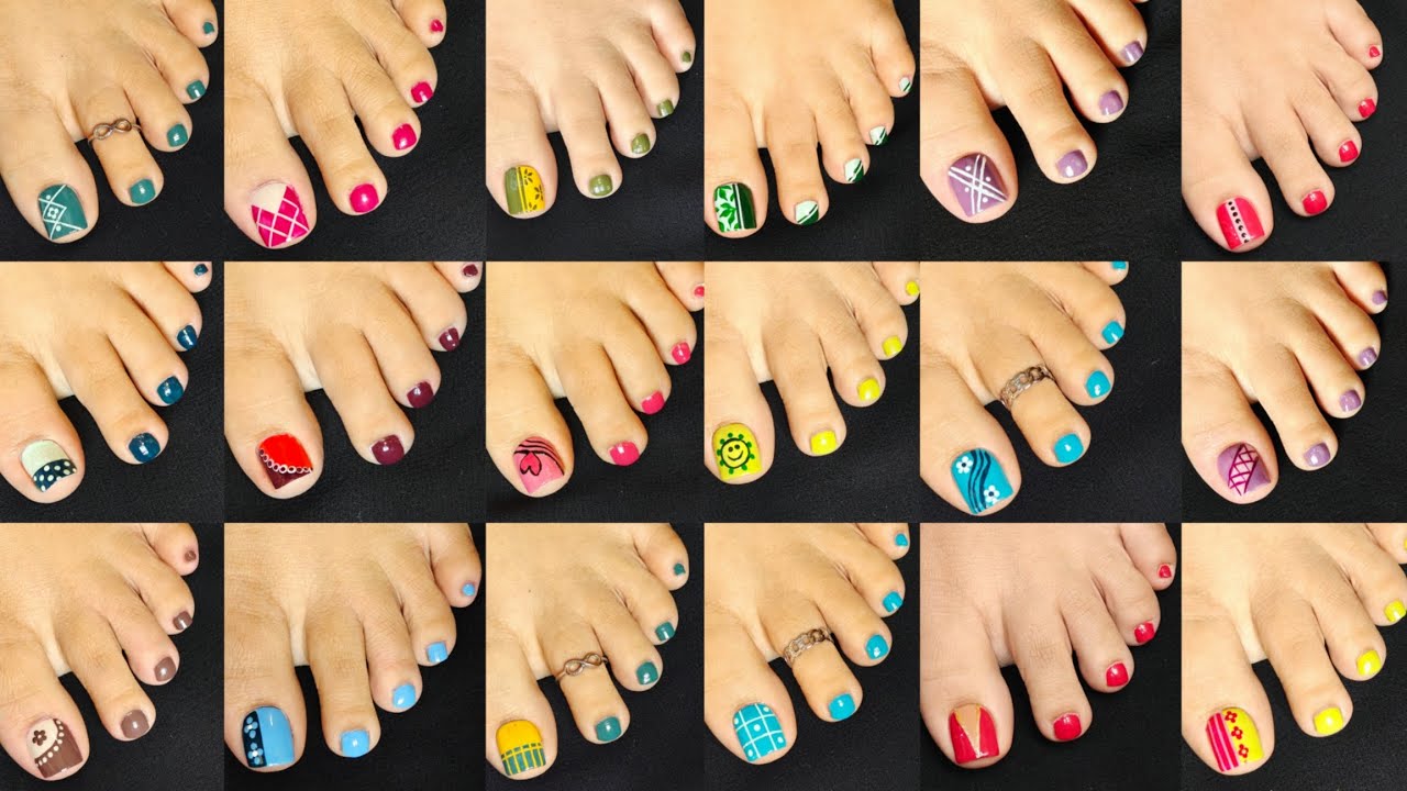 Easy DIY Pedicure & Nail Art at Home | Beautiful Toe Nails in Minutes | Nail Delights 💅