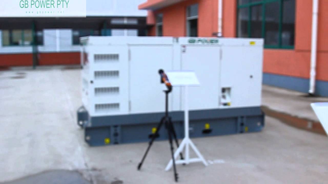 SUPER SILENT TYPE DIESEL GENERATOR SET  50KVA NOISE LEVEL TEST 2