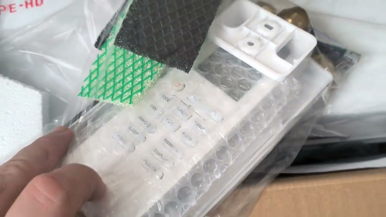 HQ brand split hi wall 9000 BTU inverter air conditioner - unboxing review