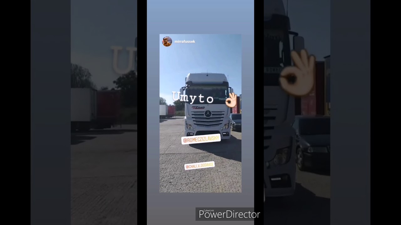 Czech trucker life, sestřih insta stories, Romec na cestách, mercedes actros 1848