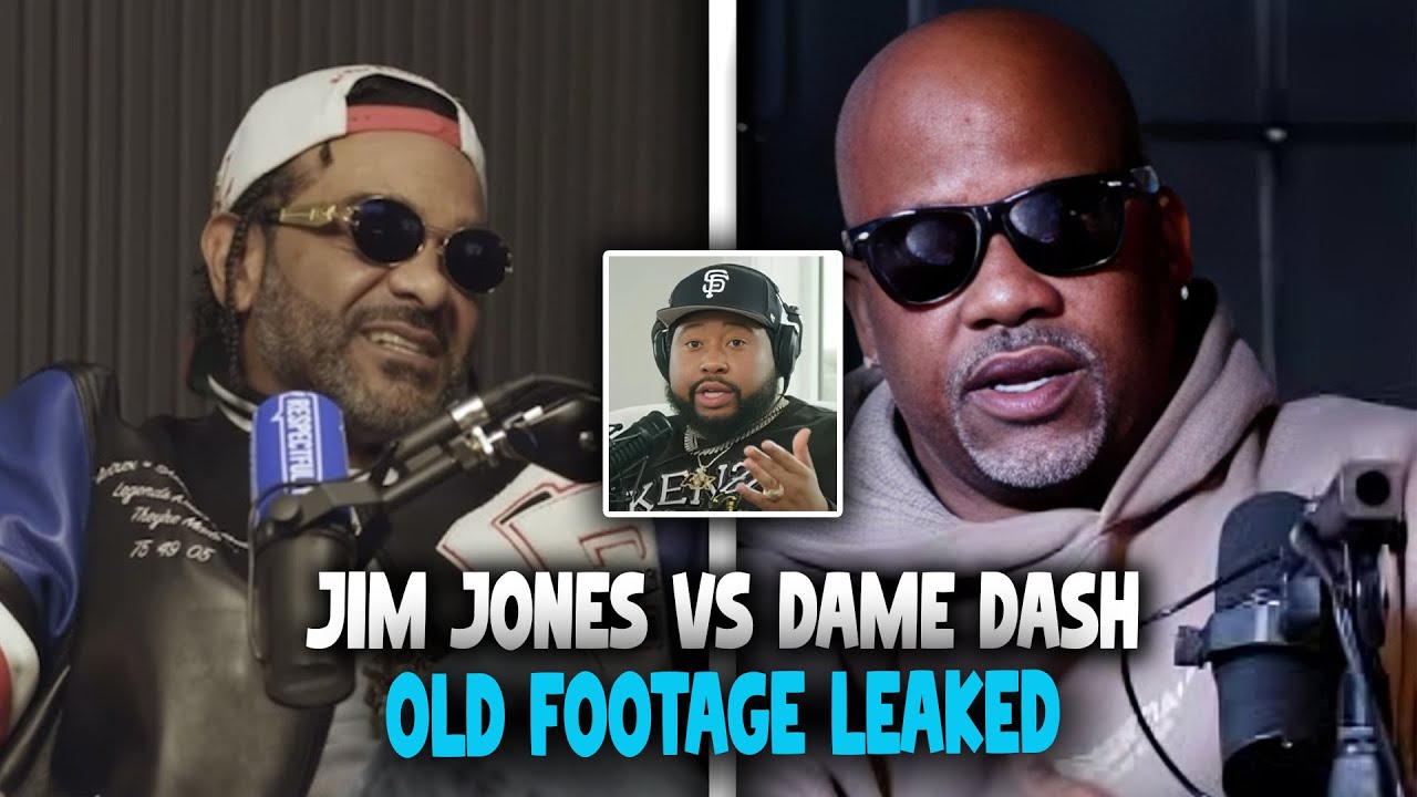 OLD FOOTAGE RESURFACES Jim Jones & Dame Dash Nearly CLASH — Akademiks Reacts!