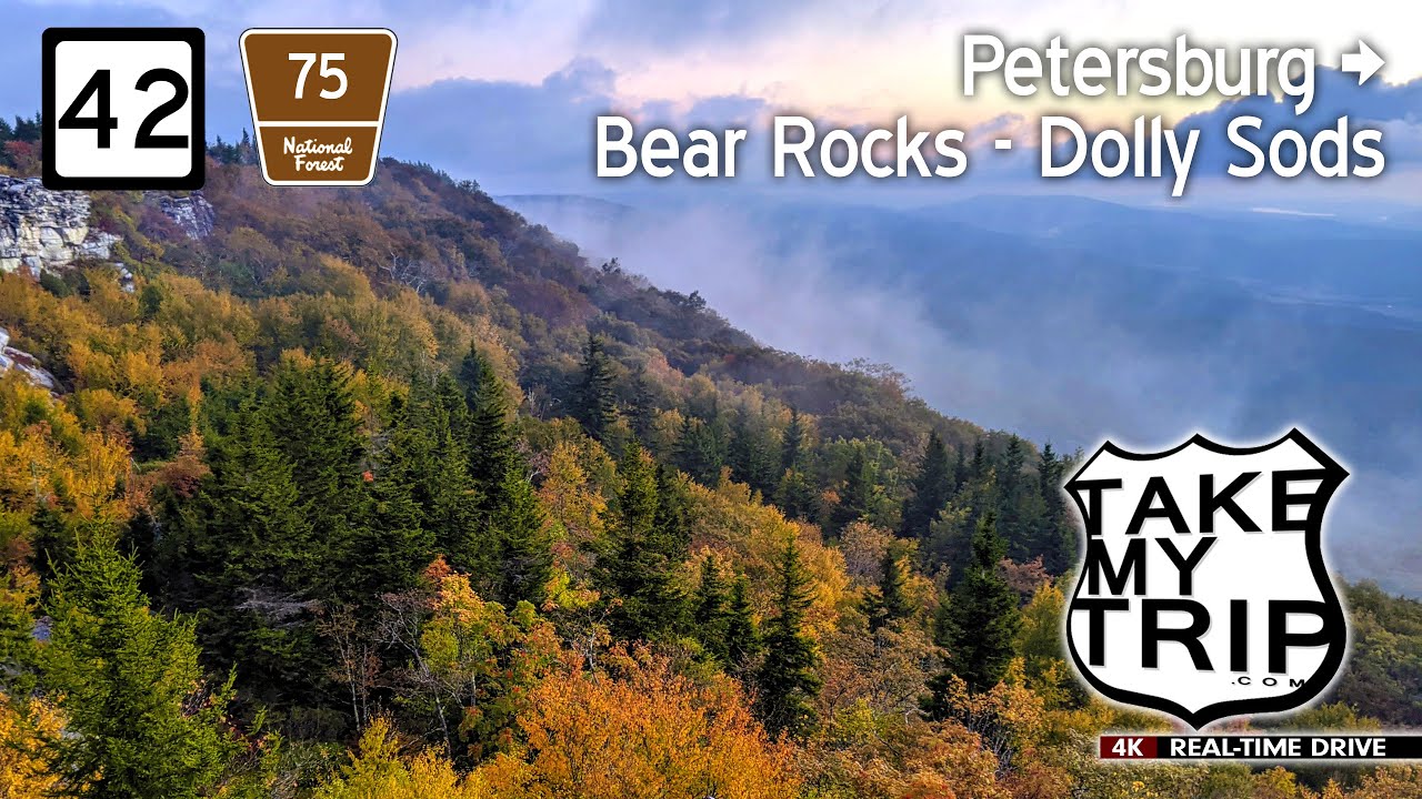 A Drive to Dolly Sods Wilderness, WV: Petersburg, Maysville, to Bear Rocks in 4K