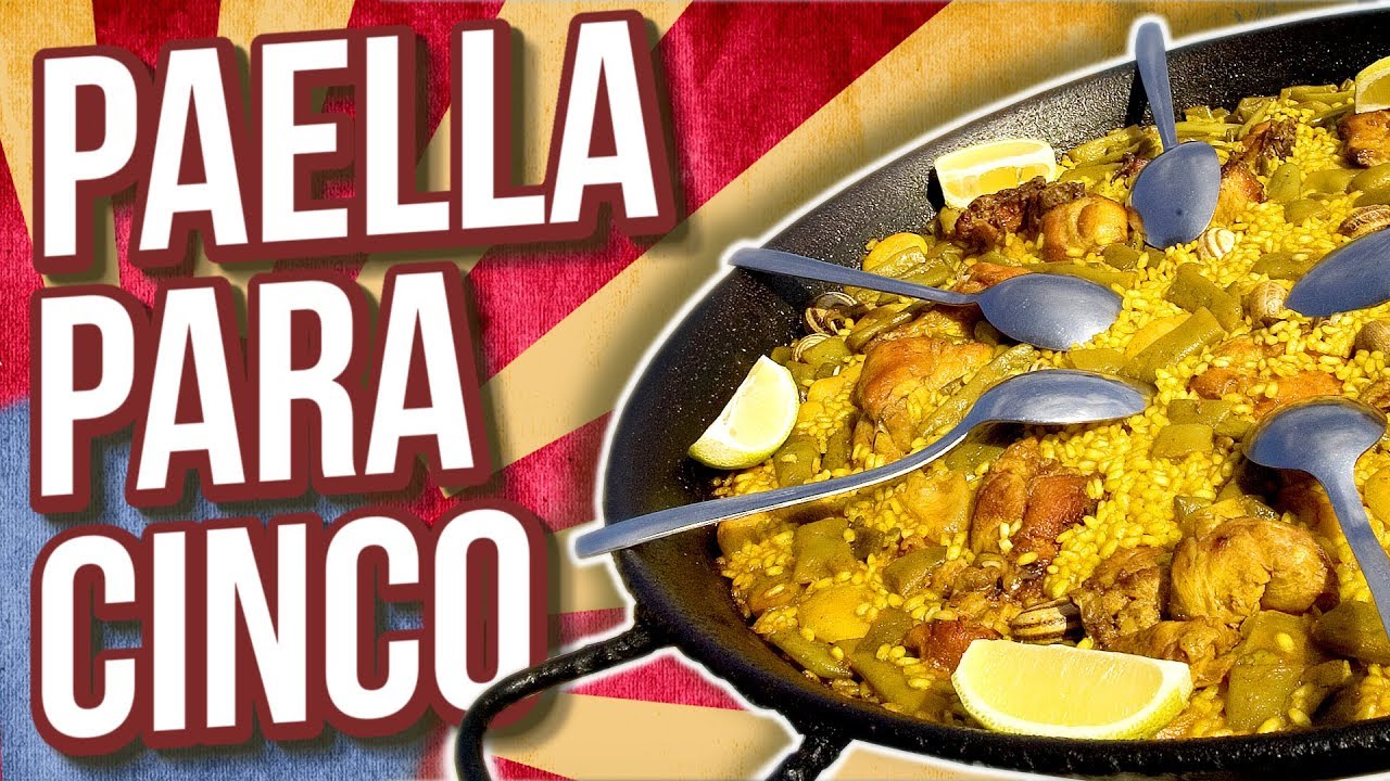 Reto PAELLA para 5 PERSONAS en 1/2 hora (5000 kcal)