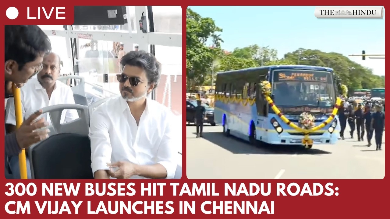 Tamil Nadu CM C. Joseph Vijay launches 300 new government buses in Chennai