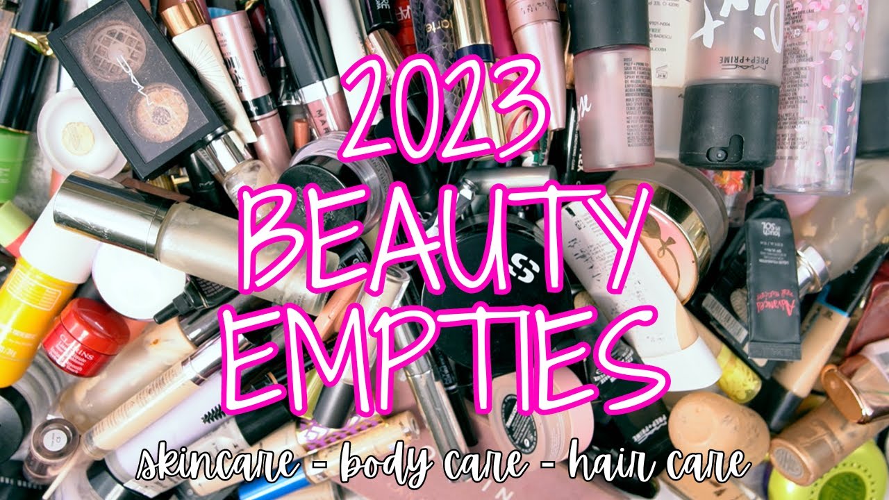 Year End BEAUTY Empties!  Everything I used in 2023!!!