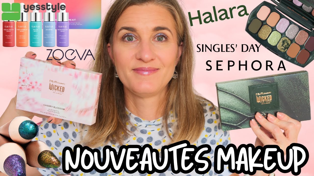 NOUVEAUTES MAKEUP & OFFRES BLACK FRIDAY😱 HALARA, REM BEAUTY x WICKED,  ZOEVA, YESSTYLE !