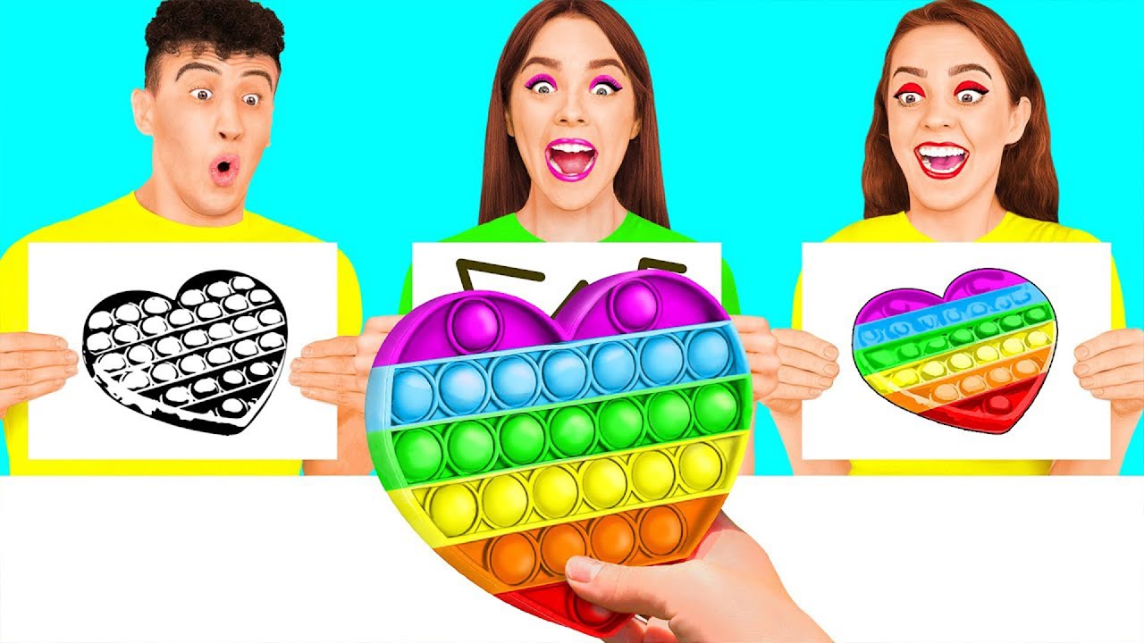 Wie Het Beste Tekent Wint De Prijs Uitdaging | Grappige Voedsel Uitdagingen RaPaPa Best