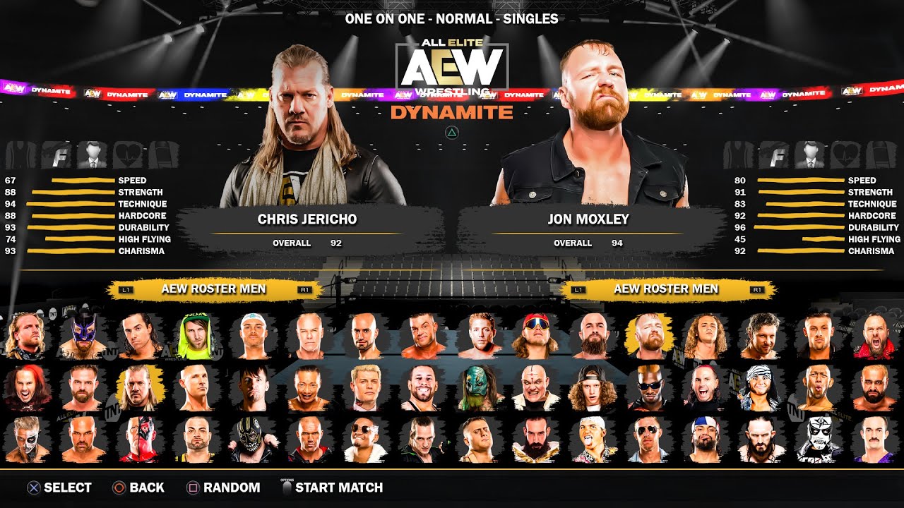 AEW Video Game FULL Roster - Over 120 Superstars & Legends! PS5/XBOX Series X (Concept)