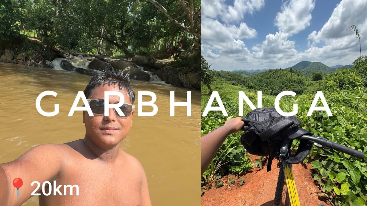 Guwahati to garbhanga reserve forest bicycle ride and Naharpaham waterfall