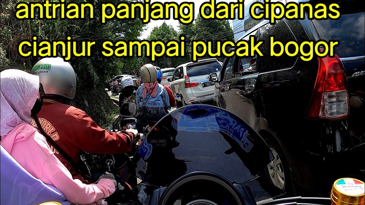 penampakan macet parah puncak pass bogor