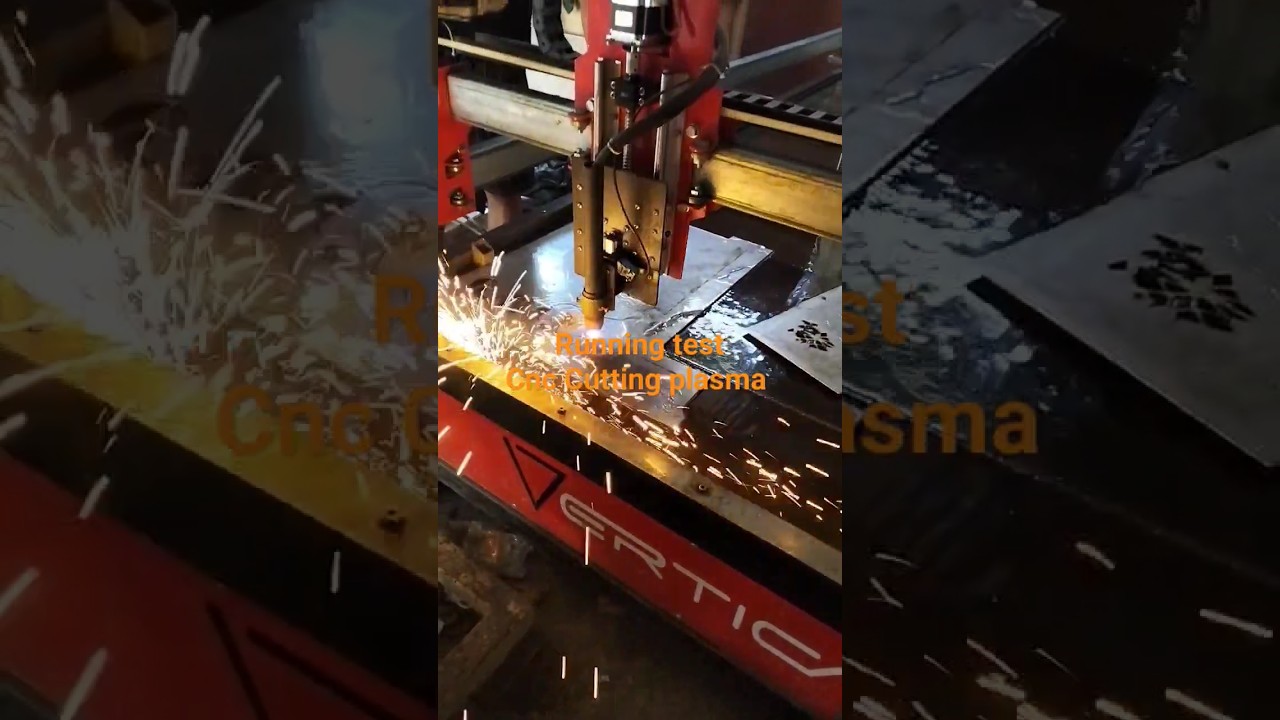 Running Test CNC cutting plasma  