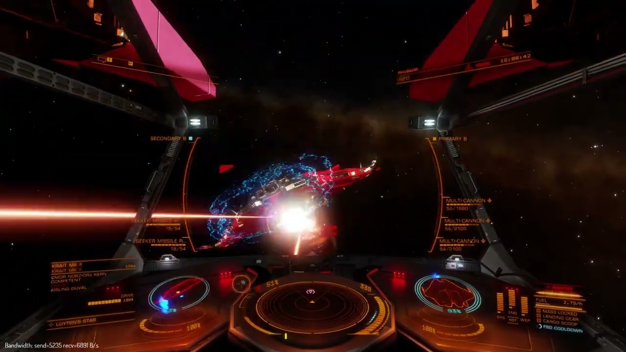 Elite Dangerous Piracy: Bounty Hunter dies