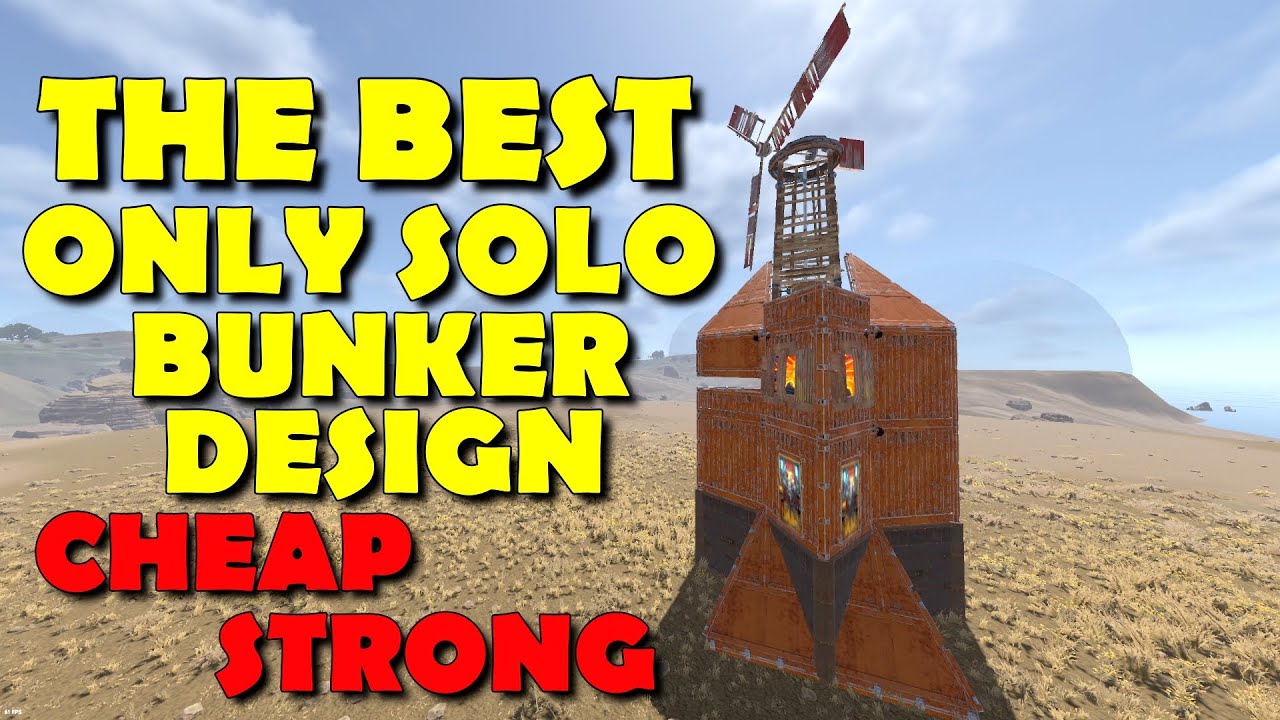 RUST INSANE ONLY solo BUNKER base DESIGN 2025