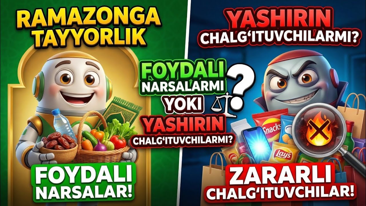 Ramazonga tayyorlik: foydali narsalarmi yoki yashirin chalg'ituvchilarmi?