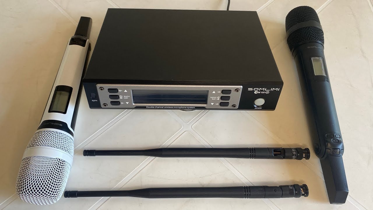 Microfone Sem Fio SOMLIMI EW135G4 (SKM9000) Sennheiser KZM10 Utilização, Funções - Custo Benefício-