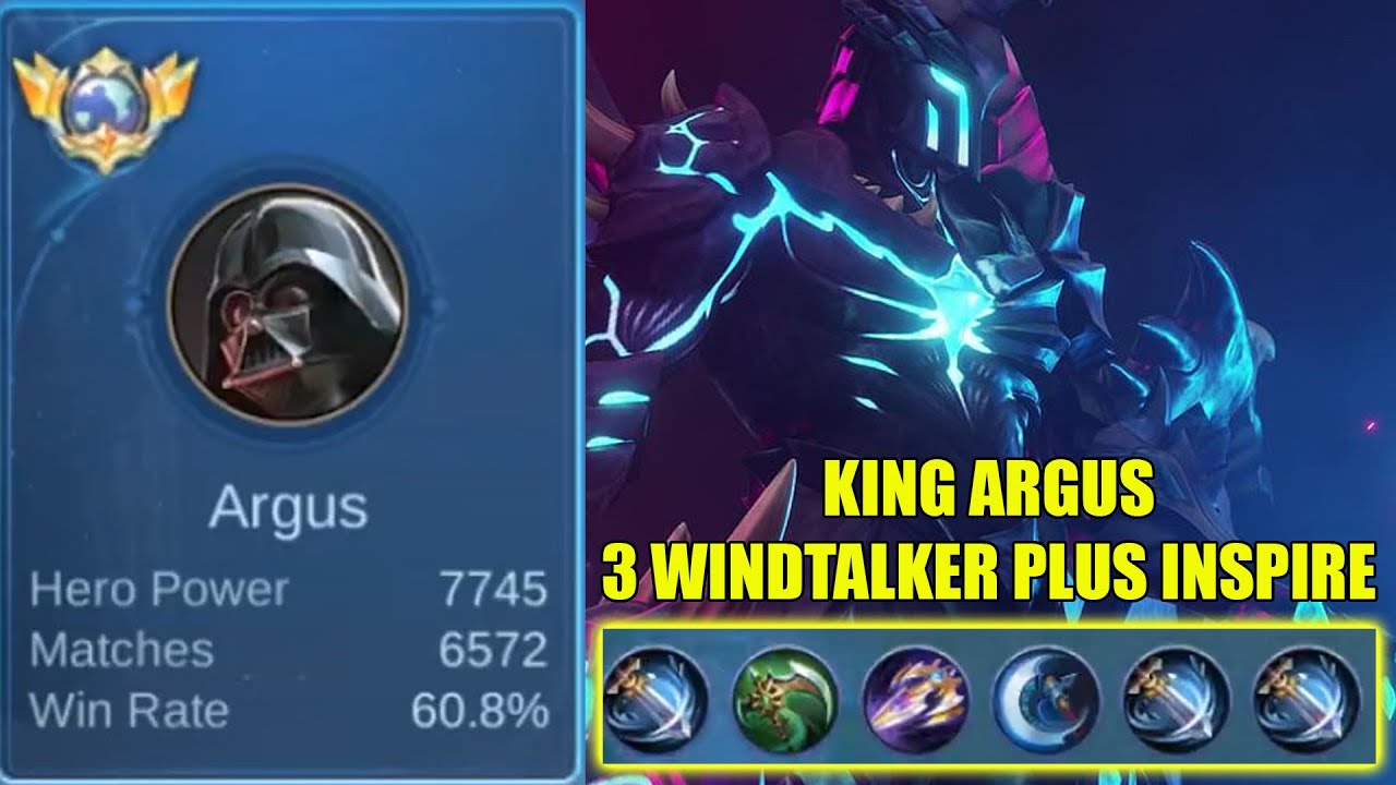 top global argus ini pake 3 windtalker spell inspire gila! wajib ditiru over power banget!