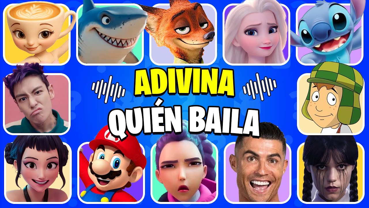 ¡Adivina Quién Baila!💃NUEVOS BAILES😱Cosita👽Zootopia🦊Barbie💃Tralalero🦈¿Quién Baila Mejor🤔