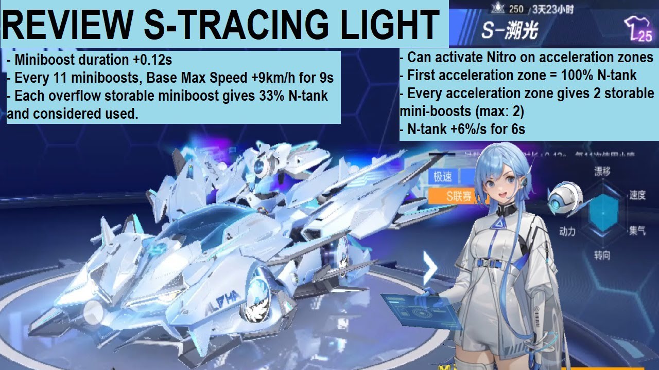 Лунная Тень + Ледяная Душа? Обзор S-Tracing Light 【QQ Speed ​​Mobile】
