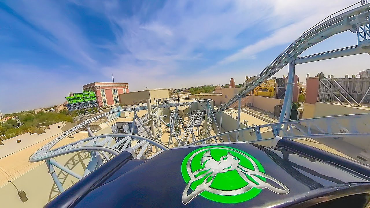 The green hornet: High speed chase - Motiongate - Onride - 4k - Wide Angle