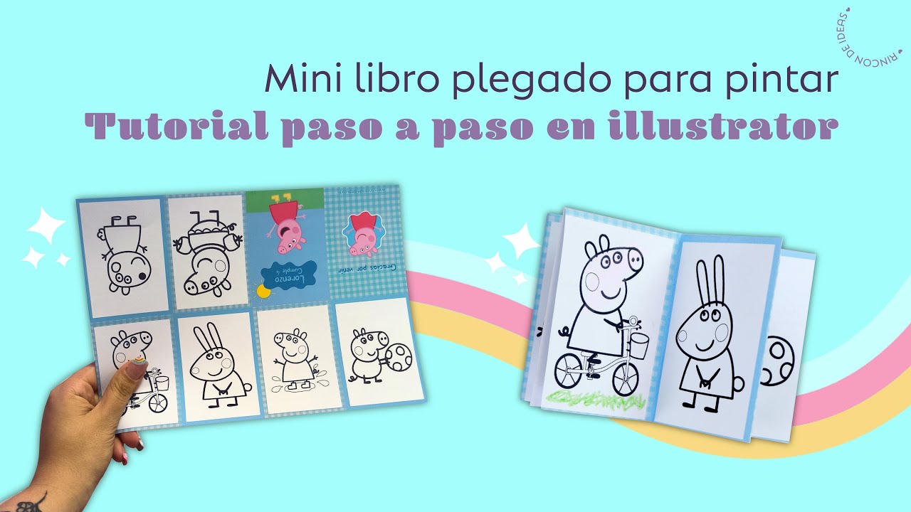 Como hacer MINI LIBROS PLEGADOS - tutorial paso a paso DISEÑO Y ARMADO
