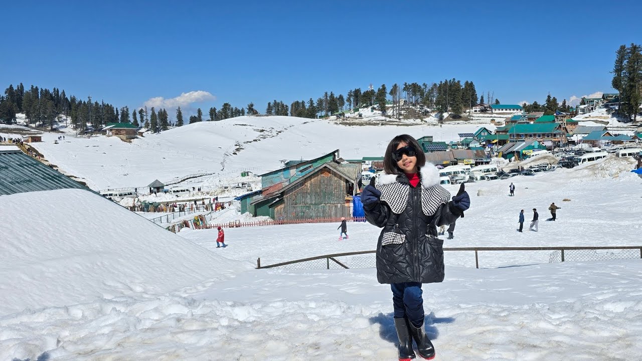 KASHMIR Gulmarg vûr ramah naupang kan hruai/Vûr ram an vawi khat hmuhna🥰// 21st March,2025.