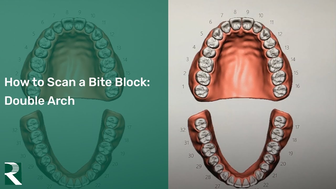 How to Scan a Bite Block (double arch)