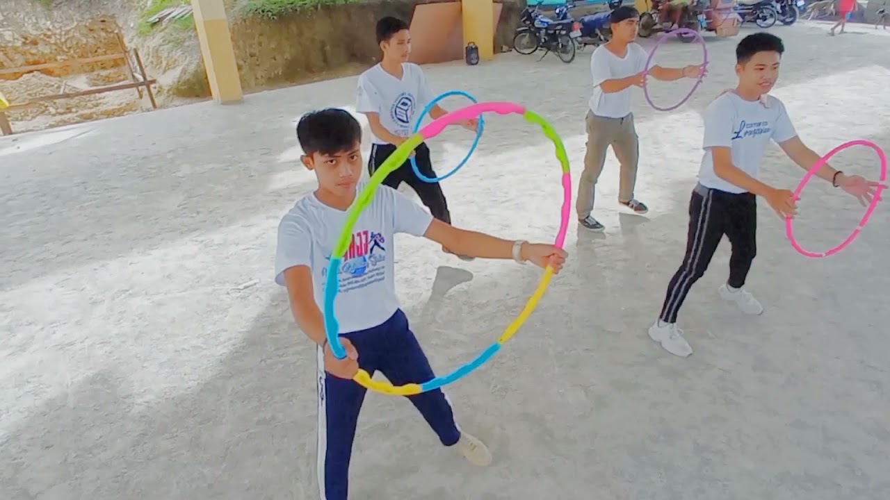 HULA HOOP DANCE | RHYTHM RIBBON GYMNASTICS | WAND | Physical Education Gymnastics